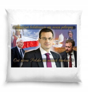 Poduszka morawiecki pis bohaterowie