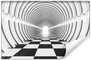 Fototapeta Optyczna Do Salonu TUNEL 3D Abstrakcja Dekoracja 405cm x 270cm