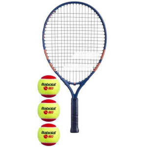 Rakieta do tenisa ziemnego babolat roland garros kit rg/fo 21+ 3 piłki red