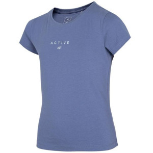 Koszulka dla dziewczynki 4f denim hjz22 jtsd002 32s
