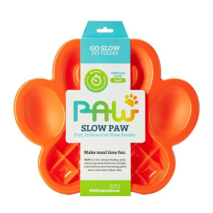Pet Dream House miska do powolnego karmienia Orange Easy