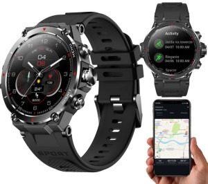 Smartwatch Zegarek Militarny Gps Polskie Menu Amoled