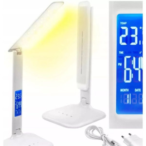 Lampka Biurkowa LED Wyświetlacz USB Lampa Biurko