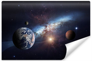 Fototapeta Młodzieżowa GALAKTYKA Spiralna Kosmos w 3D Gwiazdy 135cm x 90cm