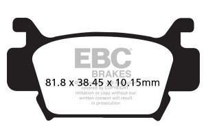 Klocki hamulcowe EBC FA410TT (kpl. na 1 tarcze)