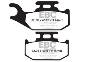 Klocki hamulcowe EBC FA317TT (kpl. na 1 tarcze)