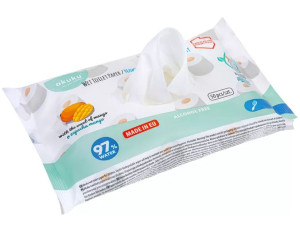 Akuku Nawilżany Papier Toaletowy Chusteczki 50 Szt.