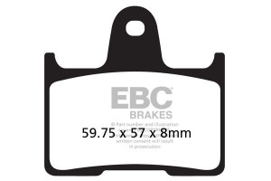 Klocki hamulcowe EBC FA254 (kpl. na 1 tarcze)