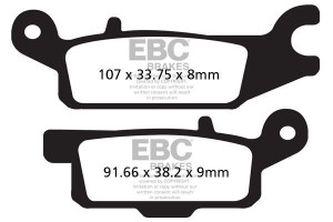 Klocki hamulcowe EBC FA445TT (kpl. na 1 tarcze)