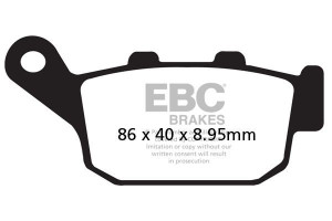 Klocki hamulcowe EBC FA496V V-PAD (kpl. na 1 tarcze)