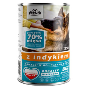 Frendi Mokra Karma Dla Dorosłych Psów Z Kawałkami Indyka W Sosie 1250 g
