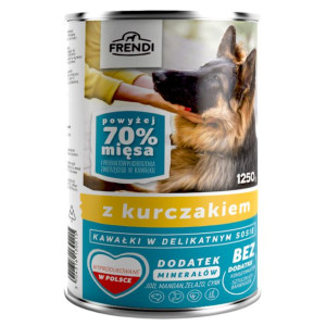 Frendi Mokra Karma Dla Dorosłych Psów Z Kawałkami Kurczaka W Sosie 1250 g