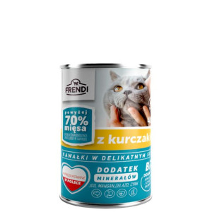 Frendi Mokra Karma Dla Dorosłych Kotów Z Kawałkami Kurczaka W Sosie 400 g