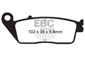 Klocki hamulcowe EBC FA196HH wzmacniane (kpl. na 1 tarcze)
