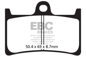 Klocki hamulcowe EBC FA252HH wzmacniane (kpl. na 1 tarcze)