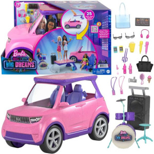 Auto Mattel GYJ25 Barbie Samochód Koncertowa Scena