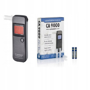 Alkomat Pro Ca-9000 + Kalibracje+ustniki+baterie