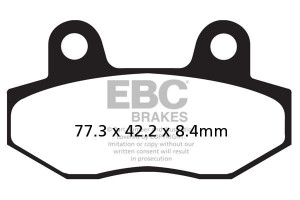 Klocki hamulcowe EBC FA086/2 (kpl. na 1 tarcze)