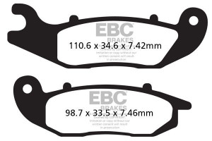 Klocki hamulcowe EBC FA465R (kpl. na 1 tarcze)
