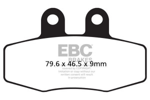 Klocki hamulcowe EBC FA132R (kpl. na 1 tarcze)