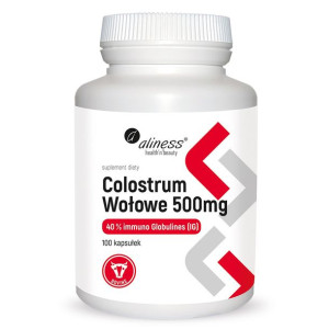Colostrum Wołowe 500 mg 100 kaps. Aliness