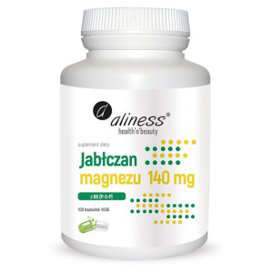 Jabłczan magnezu 140 mg z B6 100 Vege kaps. Aliness