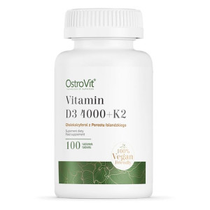 Witamina D3 4000 IU + K2 VEGE 100 kaps Ostrovit
