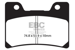 Klocki hamulcowe EBC FA160HH wzmacniane (kpl. na 1 tarcze)