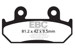 Klocki hamulcowe EBC FA203 (kpl. na 1 tarcze)