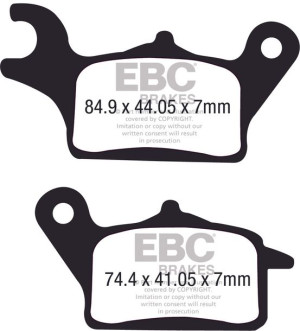 Klocki hamulcowe EBC SFA708 skuterowe (kpl. na 1 tarcze)