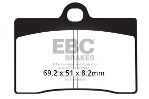 Klocki hamulcowe EBC FA095 (kpl. na 1 tarcze)