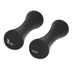 Hantle 8-shape 3kg 2 szt. 4Fizjo - czarne