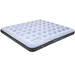 Materac welurowy dwuosobowy high peak king comfort plus szary 40027