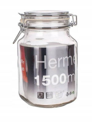 SŁOIK POJEMNIK hermetyczny 6 x 1,5 L na sypkie