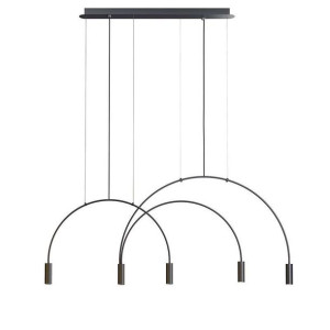 Lampa Sufitowa Wisząca Nowoczesna Czarna Loft