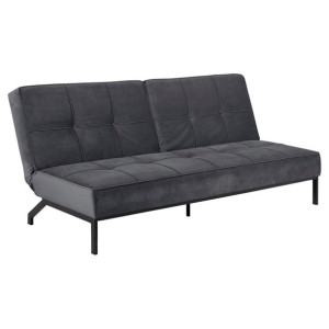 ACTONA Sofa rozkładana PARRON 87X198X95 ciemnoszara + czarna