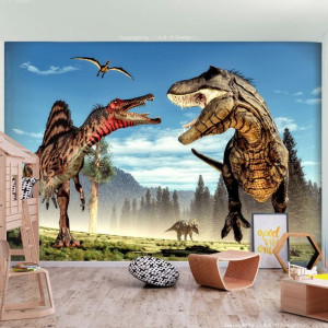 Fototapeta - Walka dinozaurów [Rozmiar: 400X280]