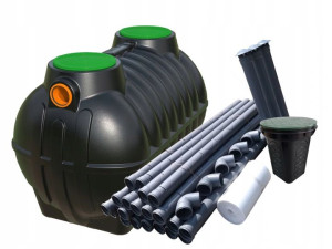 Oczyszczalnia Bolt 2500 L 36 Mb Drenażu 3 - 5 Osób