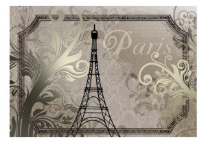 Fototapeta - Vintage Paris - złoty [Rozmiar: 400X280]