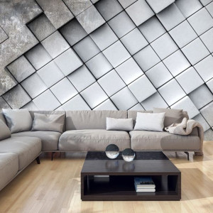 Fototapeta - Szare tło 3D [Rozmiar: 400X280]