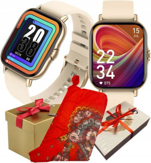 Smartwatch Zegarek Damski Rozmowy Ciśnienie Cykl