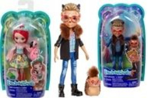 Fanci Flamingo Enchantimals i JEŻYK HIXBY 2 lalki