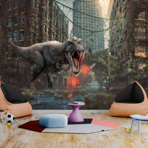 Fototapeta samoprzylepna - Dinozaur w mieście [Rozmiar: 294X210]
