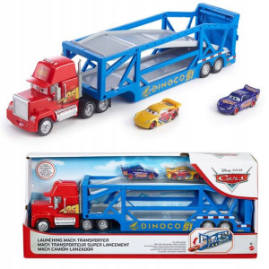 Mattel Cars Tir Transporter Maniek Laweta +2 Auta