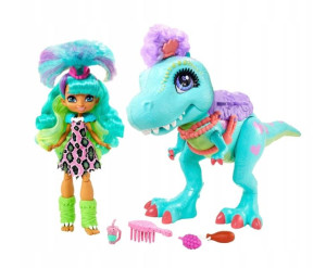 MATTEL Cave Club Lalka Rockelle + Tyrasaurus GTL69