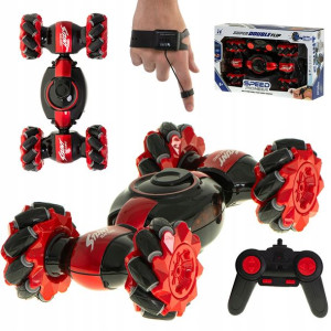 Samochód Kaskaderski Rc 360° Zestaw 2 Piloty Red