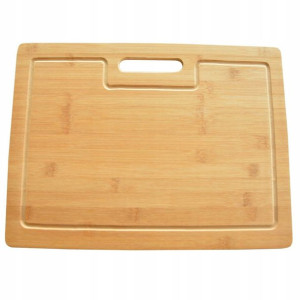 DESKA DO KROJENIA PODAWANIA bambus uchwyt 39x29 cm