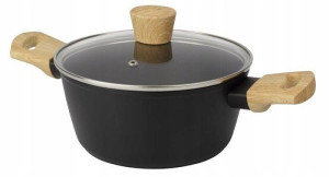 Garnek Czarny Tradycyjny Woody 24 Cm/ 3,8 L