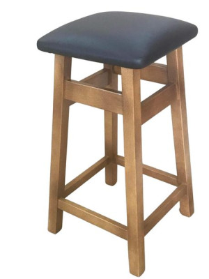 Hoker, taboret tapicerowany 60 cm w kolorze dębu