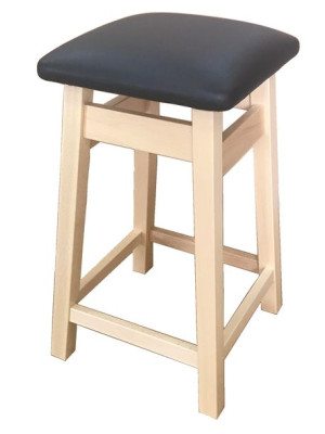 Hoker, taboret tapicerowany 55 cm BUK NATURALNY
